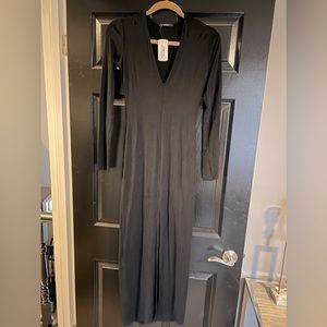 Forever 21 Black Maxi Dress Long Sleeve